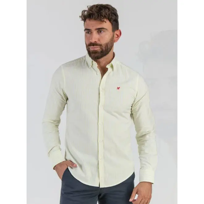 Camisa Raya Oxford Amarillo Suave - Williot - 1