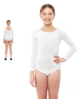 Traje de baile de Ballet  para niñas mujeres, mango largo y cuello redondo, leotardo de gimnasia para niños, Ropa de baile - details 3