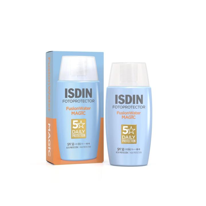 ISDIN Fusion Water Magic SPF50 Protector Solar Facial Ultraligero 50 ml — oferta en Miravia