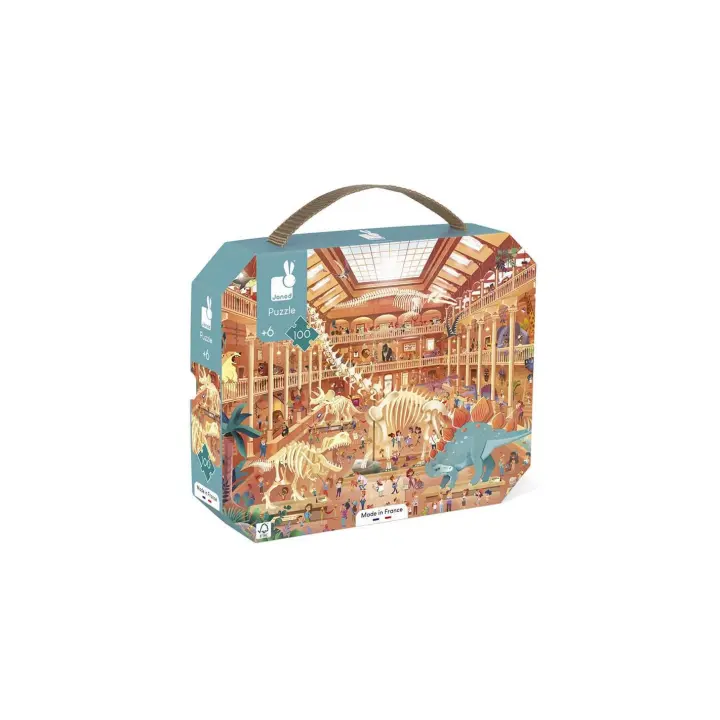 Adultos, Puzles y juegos de mesa Puzzle del museo de historia natural - 100 piezas- Janod J02606 JU02606 - 1