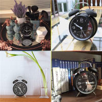 Reloj De Alarma De Bola Doblemente Con Silbato De 4 Pulgadas Marco De Metal Pantalla 3D Con Luz Trasera Operado Por Batería Para Escritorio En Casa Y Oficina - details 9