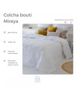 Colcha Bouti Mireya Blanca con Bordado Floral y Fundas de Cojín, Textura Suave y Fácil Mantenimiento | Disponible en Varias Medidas - details 6