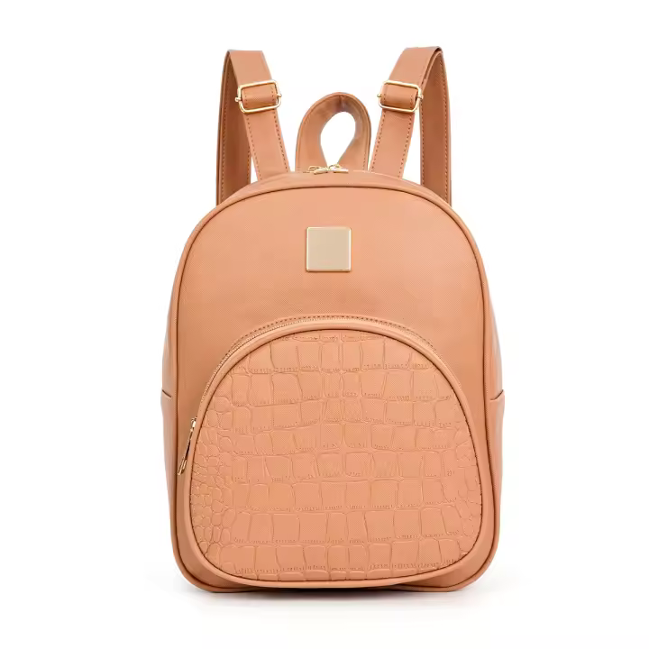 Mochila Clásica De Metal Con Estampado De Cocodrilo Decoración Para La Moda Material Principal PU Con Lining De Poliéster - 1