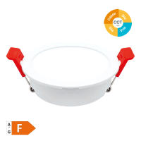 ARO REDONDO EMPOTRABLE COMPACTO LED LUMATI NEGRO/BLANCO GSC EVOLUTION 7W LUZ CCT 600 LUMENES - details 5