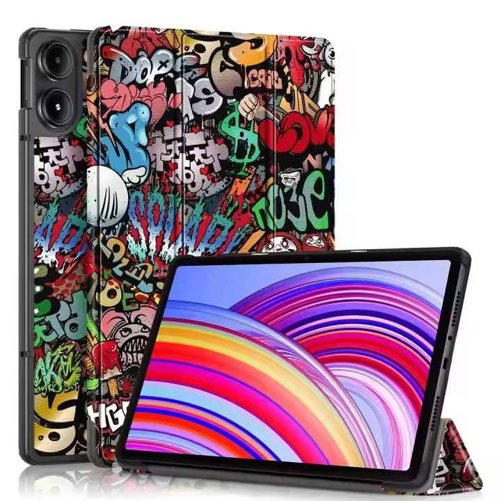 Funda De Cuero Para Tableta Xiaomi Redmi Pad pro 12.1 Pulgadas 2024 Tri-Folding Stand Protección Anti-Golpes Y Resistente Al Agua - 1