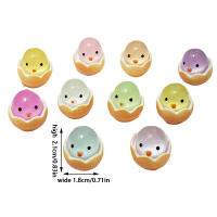 20Pcs Decoraciones De Huevo De Pascua Con Micro Paisaje De Pollo Luminoso Juguetes De Niños Decoración De Pascua DIY Regalos Figuras De Miniatura De Heno - details 7