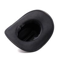 Sombrero De Vaquero Vintage Para Hombres Y Mujeres Con Borde Ancho De Cuero Estilo Jazz Cowgirl Adecuado Para Iglesia Y Casual - details 4