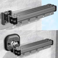 Rack De Secado De Ropa Plegable Y Retráctil Para Interior Ahorrador De Espacio Para Lavandería En Casa Soporte De Ropa Montado En La Pared Material De Acero Inoxidable - details 14