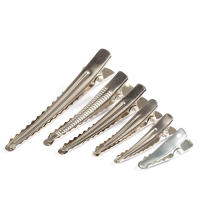 50pcs Pinzas Para Cabello De Alligator Con Dientes Base En Metal Para Joyería DIY Tamaños 25-60mm Herramienta De Negocios De Juego - details 1