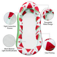 Cama Flotante Inflable De Sandía 1pc Asiento De Lujo Portátil Y Cómodo Para Playa Piscinas Adecuado Para Hombres Y Mujeres - details 3