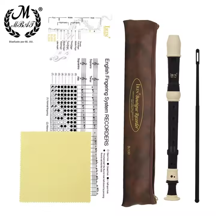 Flauta De ABS M MBAT Clarinete Recorder Soprano Long Flute Barroco Accesorios De Instrumentos Musicales Para Principiantes - 1