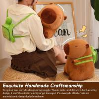 EasySpeed Peluche de Capybara, Peluche de Capibara para niños, Carpincho con Mochila de Tortuga, Peluche de Kapibara de Regalo para niñas y niños (27 cm, 37cm, 55cm) - details 4
