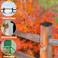 Cubiertas De Poste De Madera 12Pcs Resistente Al Calor Y Impermeable Para Proteger El Jardín Cubiertas De Pared De Jardín De Plástico Sólido - details 3