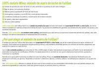 FULLGAS 100% ISOLATE Whey - 1.8Kg (REGALO CREATINA) Aislado de proteína de suero con materia prima Lacprodan® SP-9225 (Arla Foods). Alto contenido en proteínas, fácil disolución, sin azúcares añadidos, bajo en grasa, sin gluten y sin amino spiking - details 2