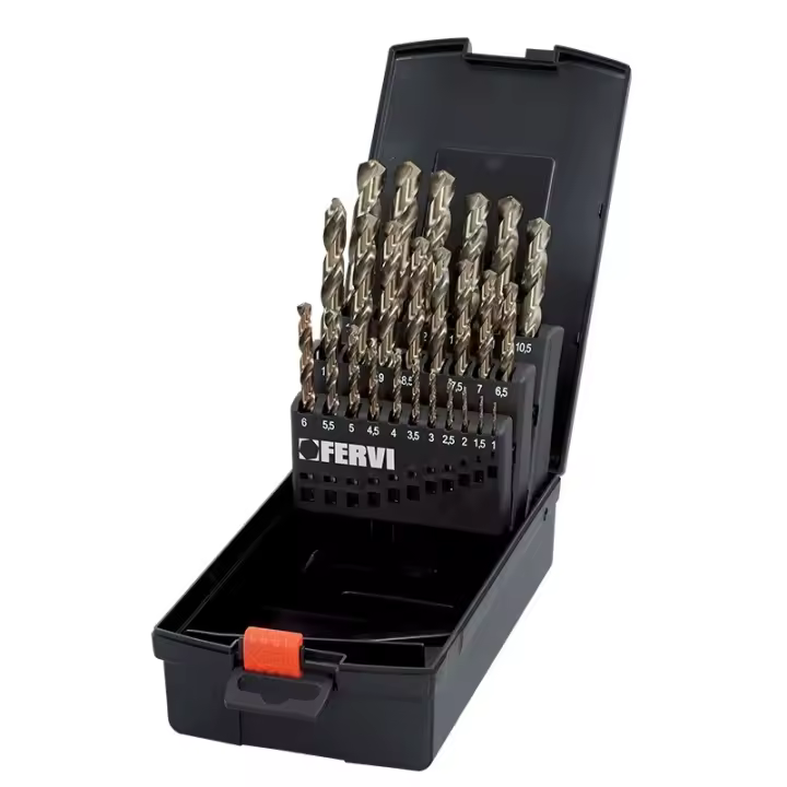 JUEGO DE BROCAS DE COBALTO 25Pz FERVI P064/25A - 1