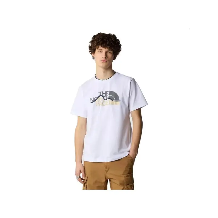 Camiseta Hombre The North Face  Mountain Line Beige - 1
