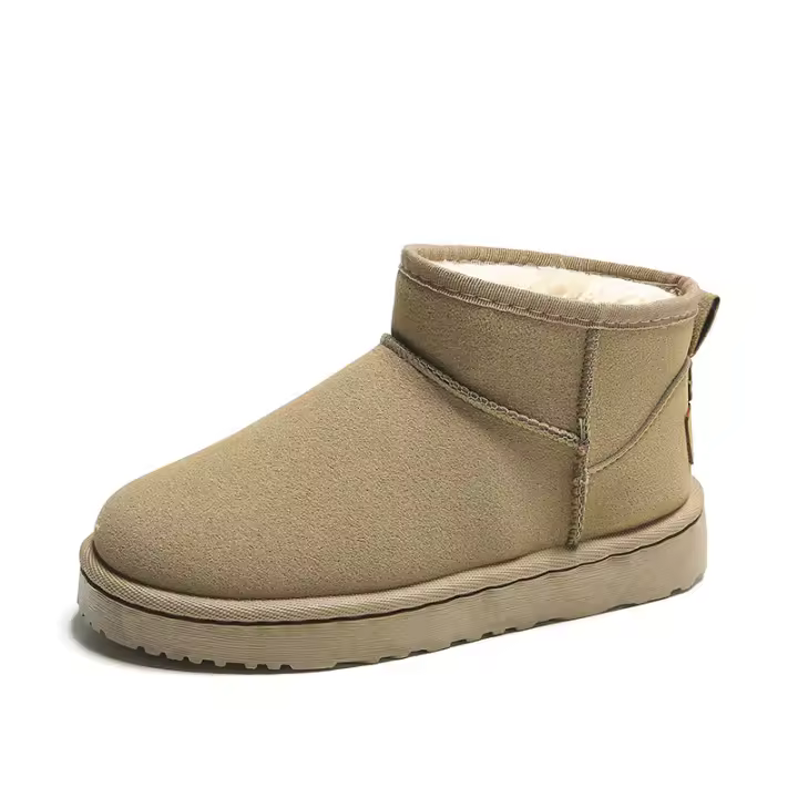 Botas De Nieve Para Mujer Suelta Gruesa De Algodón Antideslizantes Invierno Zapatos Nuevos Estudiantes 2023 Botas Negras - 1