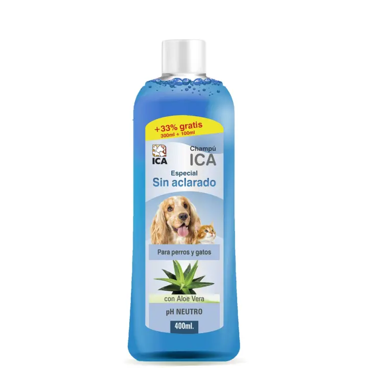 Champú lavado en seco con Aloe Vera para perros y gatos (400 ml) - 1