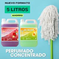 FAMILYCOM. Fregasuelos Concentrado. Fregasuelos Perfumado duradero. PH Neutro. Aroma Aloe Marsella y Pasión. 5 Litros. - details 0