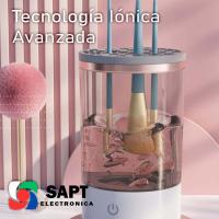 Limpiador Electrónico Iónico SAPT para Brochas de Maquillaje  Limpieza Profunda y Rápida  Para Todos los Tamaños  Sistema Rotatorio Automático  Portátil y Ergonómico  Fácil de Usar  Elimina Residuos y Bacterias  Herramienta Ideal para el Hogar ? - details 1