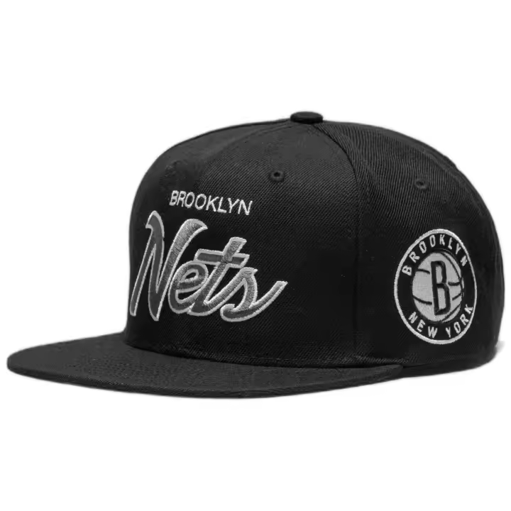 Gorra Mitchell & Ness Brooklyn Nets para hombre en color negro - 1