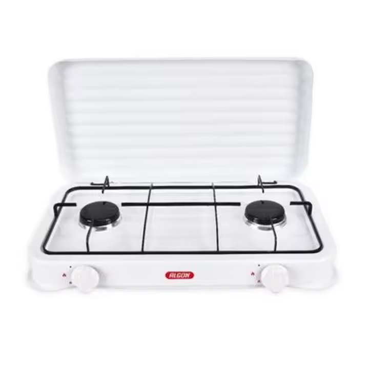 Hornillo de gas, Cocina Portatil de Gas, Hornillo Hierro Esmaltado Exterior CAMPING Acampada y senderismo Algon - 1