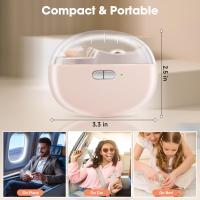 Manicura eléctrica para bebés - manicura 3 en 1 (no para uñas de los pies) recortadora, pulidora y almacenamiento de clips, con led, recargable y 2 velocidades para bebés, niños, adultos y ancianos - details 2