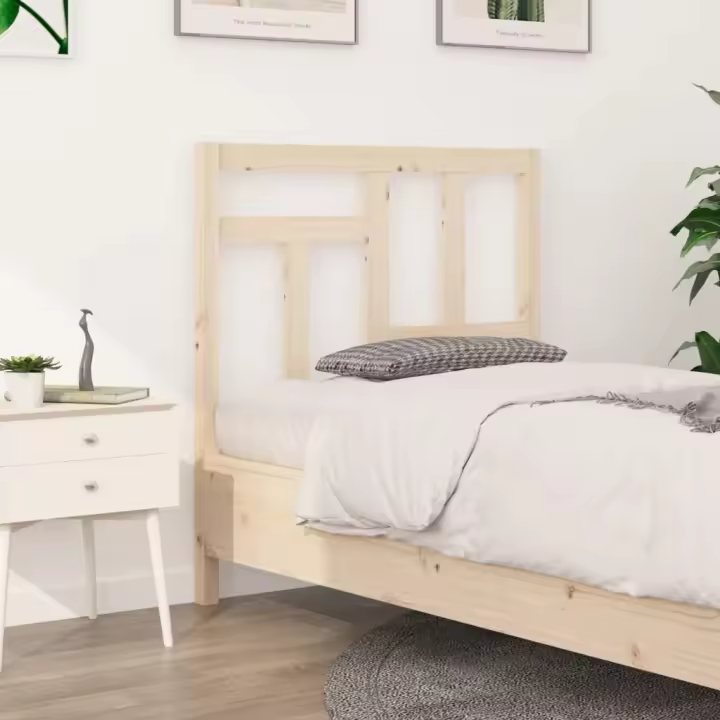 Cabecero de cama madera maciza de pino 95,5x4x100 cm - 1