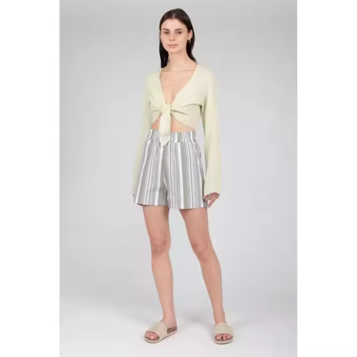 24colours Shorts Rayas Bolsillos - 1