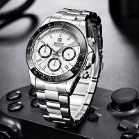 Reloj De Hombre BENYAR 2024 Chronógrafo Deportivo De Lujo Reloj De Cuarzo Acero Inoxidable Impermeable Con Manos Luminosas Y Calendario Completo - details 11