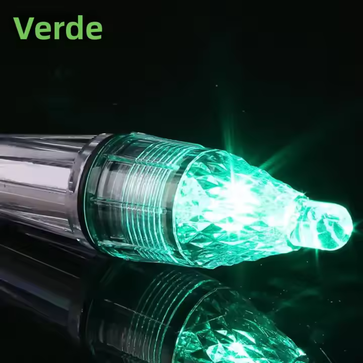 5Pcs Luz De Pesca Profunda DC 1.5V 12CM Multi Color LED Atracción De Peces Indicador Submarino Lure Luz De Caña De Pescar IP65 - 1