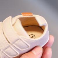 Zapatillas De Cuero Para Bebés Niños Y Niñas Primer Pasador Todoterreno Suave Talla 0-18 Meses Cierre De Correas Estilo Simple - details 6