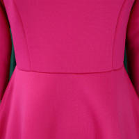 Vestido Elegante Para Mujer 2024 Moderno Cuello Redondo Tres Cuartos Ajustado a La Cadera A-Line Midi Fiesta Cumpleaños Cena Boda - details 7