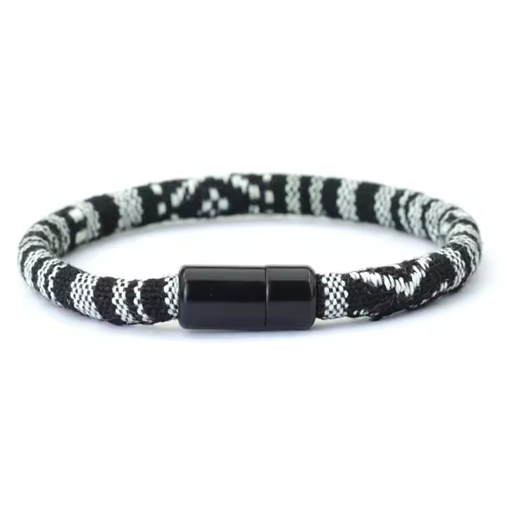 Nuevo Pulsera Bohemio Para Hombres Y Mujeres Con Cierre Magnético Cordón Pulsera Etnia Amistad Joyería Cadena De Correa Brazalete - 1