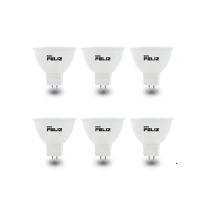 Bombilla foco Led MR16 esmerilada 3W/5W/7W, luz blanca/fria y luz amarilla/calida, 6500K y 3000k, pack de 6 uds, Don Feliz - details 0