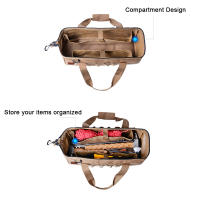 Bolsa De Herramientas Grande Para Camping Resistente Al Agua Con Bocón Amplio Para Almacenamiento Bolsa De Equipaje Para Aventuras Al Aire Libre - details 5
