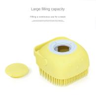 Cepillo De Baño Para Perros Y Gatos De Silicona Suave Masajeador De Peluca Dispensador De Ducha De Peluquería Para Mascotas En Colores Amarillo Rosa Y Azul - details 8