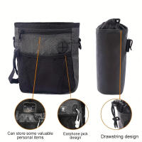 Bolsa Multifuncional Portátil Para Perros Alimentos Para Entrenamiento De Cinturón Satchel Bolsa De Salida Para Mascotas - details 1