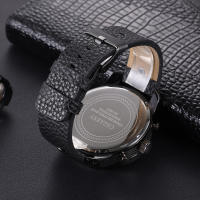 Reloj De Hombre CAGARNY 6819 Estilo Casual Moda Cuero Resistente Al Choque Con Fechador Pantalla Grande Impermeable - details 5
