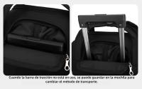 MEJORADA Maletín con Ruedas de Gran Capacidad, Convertible en Maleta, Asa Telescópica Resistente, Diseño Ligero e Impermeable, Ideal para Viajes, Negocios y Estudiantes - details 24