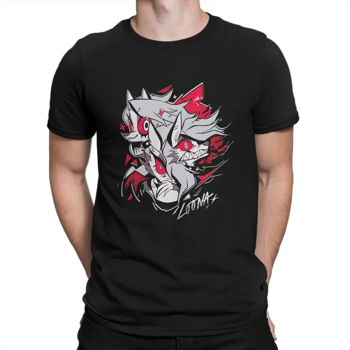 Camiseta De Algodón 100% Para Hombre Helluva Boss Con Diseño Impresionante Manga Corta Cuello Redondo Camisetas Casuales Transpirables Y Ligeros Para Todas Las Estaciones - 1