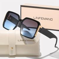 LINFEMAND Gafas De Sol Para Mujer Con Marco Grande Protección UV400 Ideal Para Fiestas De Verano Y Regalo De Vacaciones - details 6
