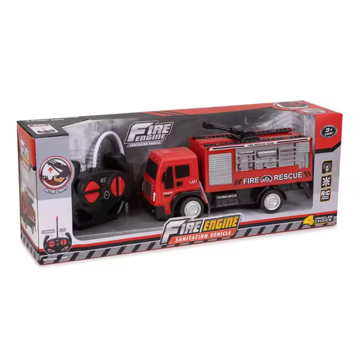 Camión de Bomberos R/C con Luz y 4 Canales Toinsa 39-998151 – Vehículo Teledirigido para Niños con Diseño Realista - 1