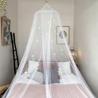 Cama con Dosel para Niñas - Princesa Cama con Dosel Mosquitera Cúpula Vivero Hilo Premium Decoración de La Sala de Juegos, Rosado - details 1