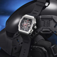 Reloj De Cuarzo Para Hombre PAGANI DESIGN 2023 Forma De Cuenco 40MM Vidrio De Zafiro Resistente Al Agua Y Luminoso Pulsera De Silicona Estilo Casual - details 16