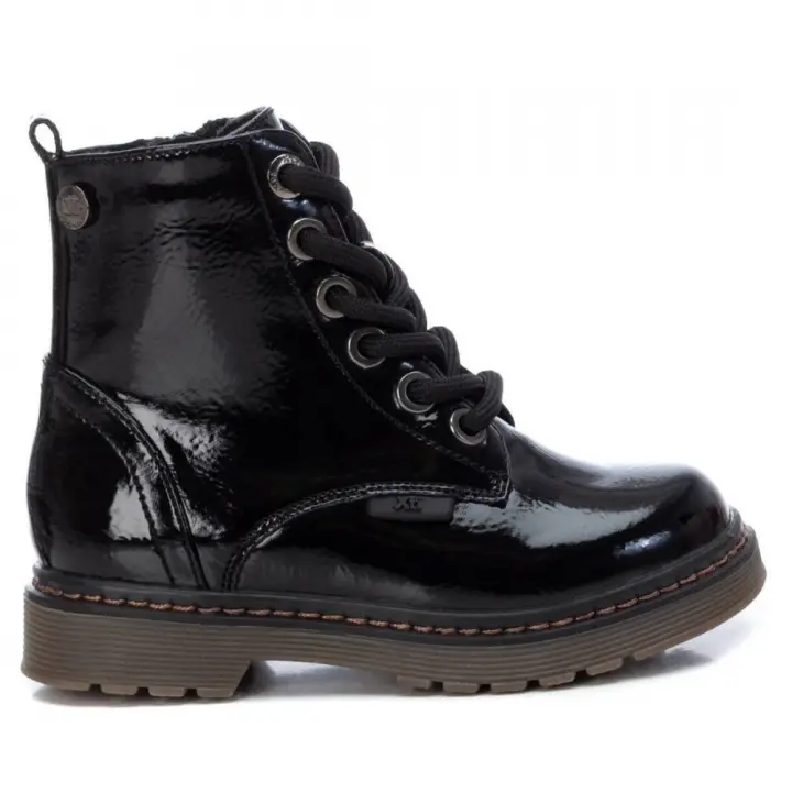 Botas militares niña XTI KIDS 150254 MILITAR CHAROL NEGRO 29938 23I - 1