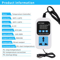 Controlador De Temperatura Digital XK-W2001 Enchufe AC110-220V Termostato Regulador Inteligente Precisión De 0.1℃ - details 1