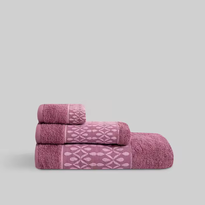 Juego Toalla Jacquard Aris Lavanda - 1