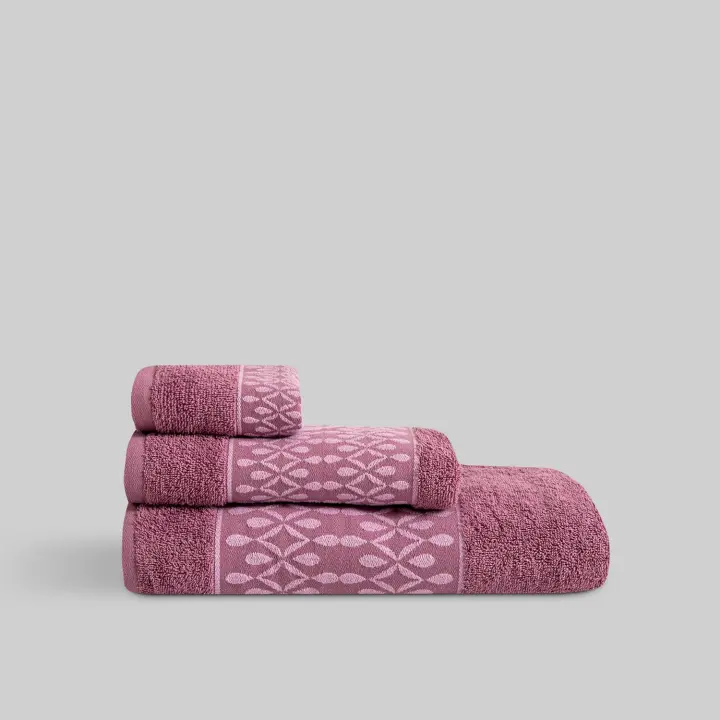 Juego Toalla Jacquard Aris Lavanda - 1