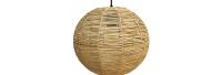 Fabrilamp - Colgante Orfeo 1xe27 Negro/natural Regx30x30cm Vegetal Marino - details 2